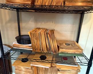 Item #110 Several Shelf Racks of Vinyl Records, Jazz/Blues/1920s Pop/Country