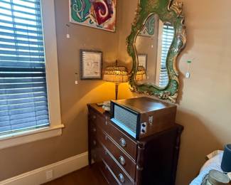 Item #94 Italian Paper-Mache Mirror, 1950s, Good Condition, 48" 28"