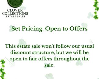 Set Pricing, Open to Offers