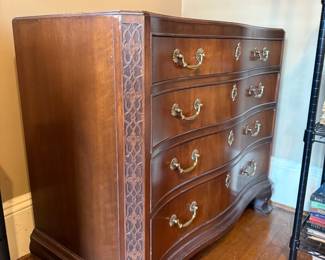 Item #106 Chinese Chippendales Bachelor's Chest by White Fine Furniture, 1955, Good Condition, 34" 38" 18"