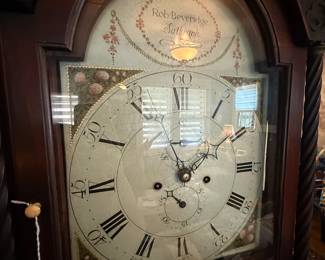Item #48 Rob Beveridge Grandfather Clock, Great, 81.5" 19" 9.75"