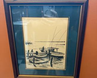 Item #185 Print from Jerry Miller, Fishing Boats #1