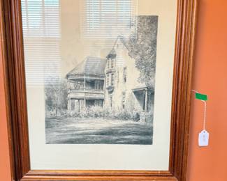 Item #177 Signed and Numbered Print by Louis Orr, Building at Duke University c. 1940