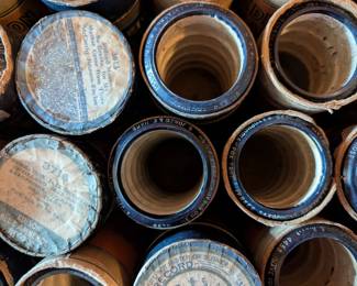 Item # 275 152 Edison Blue Amberol Four-Minute Cylinder Records, Some w/ Lids (Mostly Pop, Folk, Dance, Military Bands, etc., 1912-1929)
