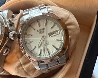 Item #107 TAG Heuer Watch Winder Box & Chronometer, ~2005 & Item #108 Seiko Wristwatch, ~1980