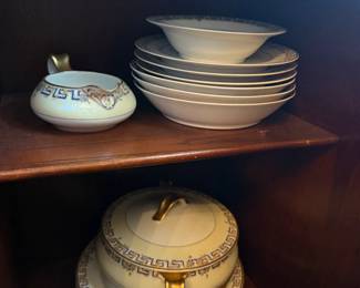 Item #226 Limoges China Set, Set of Seventy-Five Approx .