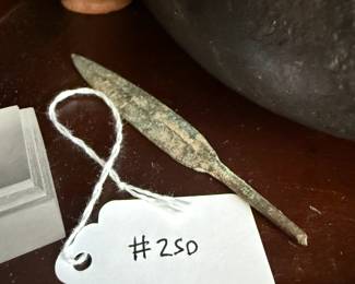 Item #250 Roman Bronze Arrowhead, c. 200 CE