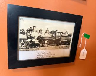 Item #175 Photograph of Steam Locomotive at Edenton Train Station, c. 1916