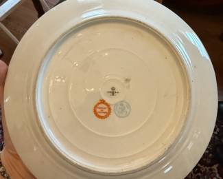 Item #210 Tuilerie Royal Porcelain Plate w/ Cherubs