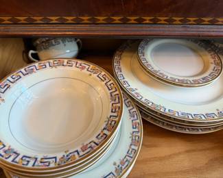 Item #226 Limoges China Set, Set of Seventy-Five Approx .