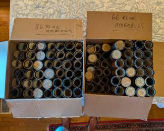 Item # 275 152 Edison Blue Amberol Four-Minute Cylinder Records, Some w/ Lids (Mostly Pop, Folk, Dance, Military Bands, etc., 1912-1929)