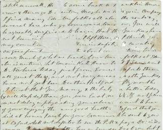 Item #280 Confederate Letter to Wife, c. 1862