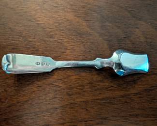 Item #267 English Hallmarked Salt Shovel