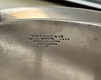 Item #222 Tiffany Sterling Silver Bread Plate