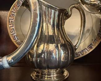 Item #223 1853 Sterling Silver British Tea Service, Marked Hunt&Roskell Silver