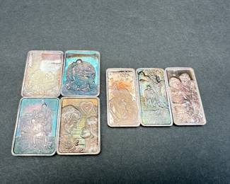 Item #309 Silver Bars Lot of 7 225g