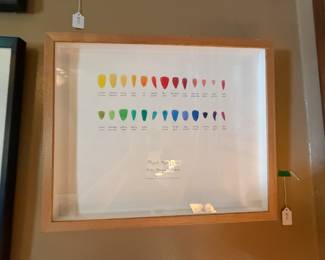 Item #140 Color Codes for Art by Jay Dart in English&French, w/ Accompanying Book, Good Condition, 21" 17"