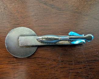 Item #268 Pasquotank Yacht Club Enamel & Sterling Tie Clip