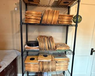 Item #110 Several Shelf Racks of Vinyl Records, Jazz/Blues/1920s Pop/Country