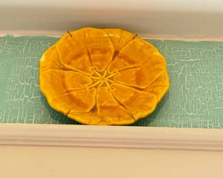 Item #154 Yellow Floral Plate