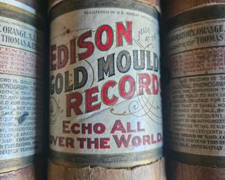 Item #44 Edison Wax Cylinder Records
