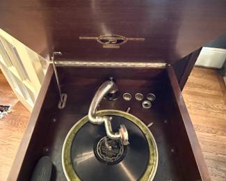 Item #1 Viva-Tonal Phonograph, Great Condition, H36" W19" D20"