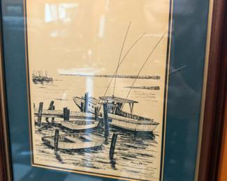 Item #185 Print from Jerry Miller, Fishing Boats #1