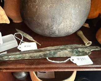 Item #251 Greek Dagger Discovered on Isle of Crete, c. 1200 BCE