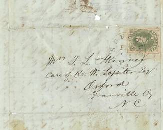 Item #280 Confederate Letter to Wife, c. 1862