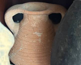 Item #248 Roman Terracotta Two-Handled Vase, c. 100 CE