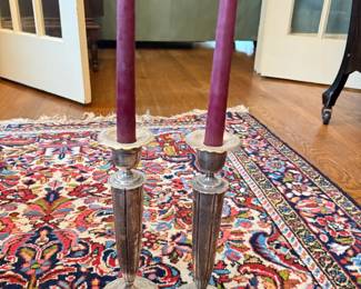 Item #206 Sterling Silver Candlesticks, Marked 8oz