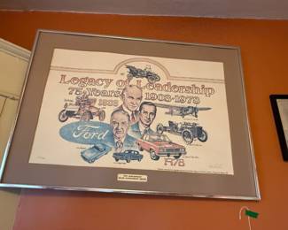 Item #184 Print of Ford's 75th Anniversary c. 1978