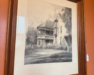 Item #177 Signed and Numbered Print by Louis Orr, Building at Duke University c. 1940