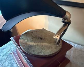 Item #109 Columbia Gramophone, Original Mid-Century Horn(Repainted), 1910 Non-Functional