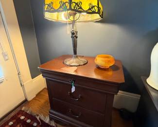 Item #39 Broyhill Table with Drawer, Damaged Finish, 23.5" 29" 16"