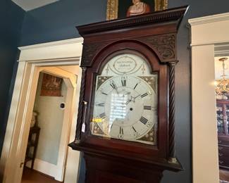 Item #48 Rob Beveridge Grandfather Clock, Great, 81.5" 19" 9.75"