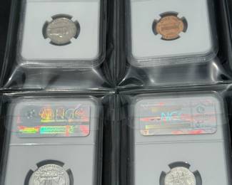 Item #308 Graded Coin Lot of 8