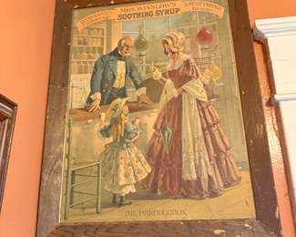 Item #168 Advertisement for Mrs. Winslow's Soothing Syrup c.1900 Lotted with #237