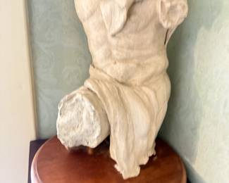 Item #80 Bust by Local Artist for 'Works of Heart' AIDS Charity, 1990s, Good Condition, 16" 9.5"
