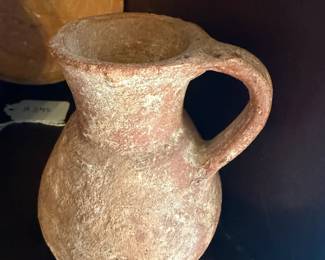 Item #246 Roman Terracotta Handled Vase, c. 100 CE, Sourced from Middle East