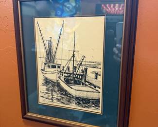 Item #187 Print from Jerry Miller, Fishing Boats #2