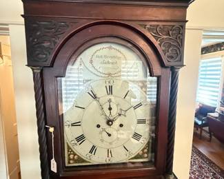 Item #48 Rob Beveridge Grandfather Clock, Great, 81.5" 19" 9.75"