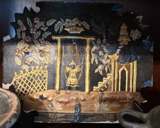 Item #234 Chinese Lacquer Panel c. 1900