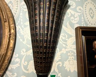 Item #67 Tollware Wall Decorations, Set of Two, Good Condition, 25" 12"
