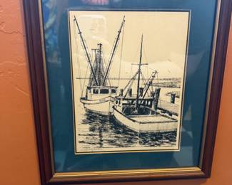 Item #187 Print from Jerry Miller, Fishing Boats #2