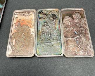 Item #309 Silver Bars Lot of 7
