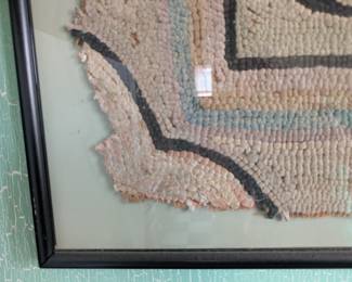 Item #278 Black Cat Braided Rug, c. 1850