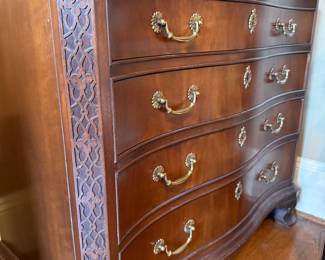 Item #106 Chinese Chippendales Bachelor's Chest by White Fine Furniture, 1955, Good Condition, 34" 38" 18"
