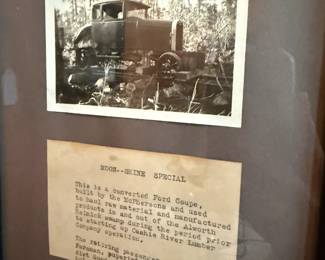 Item #171 Photograph of 1940s Converted Ford Coupe, Moonshiner's Special