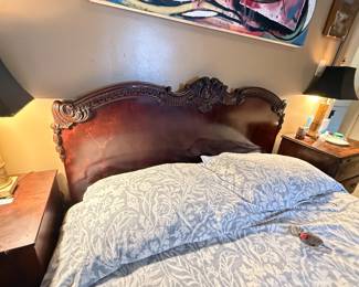 Item #132 Full Size Mahogany Headboard, Good Condition